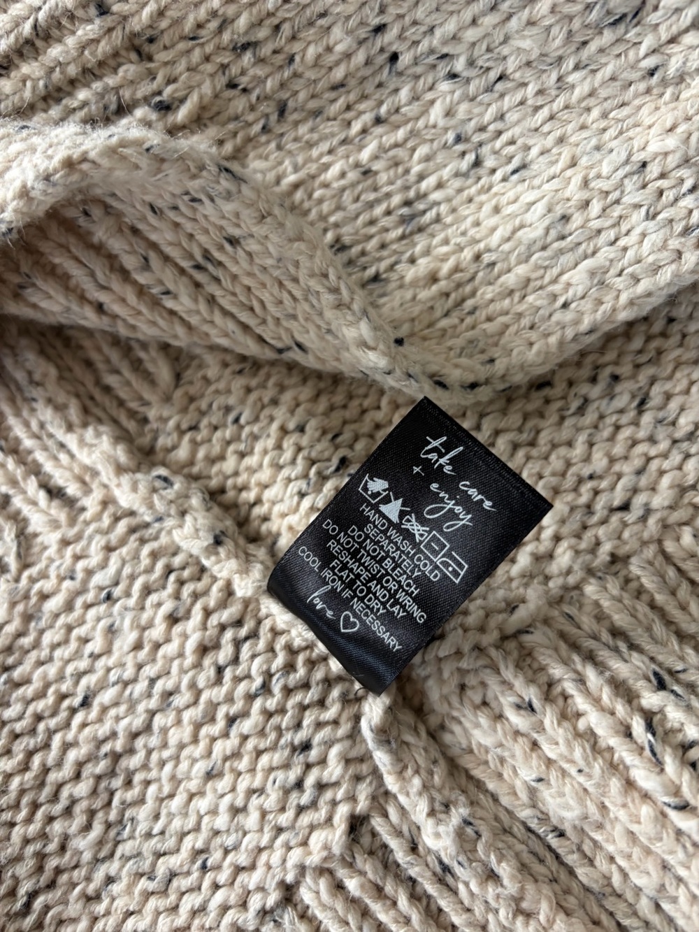 NIC+ZOE Cozy Open-Front Shawl Collar Cardigan - Oatmeal - Picture 9 of 11